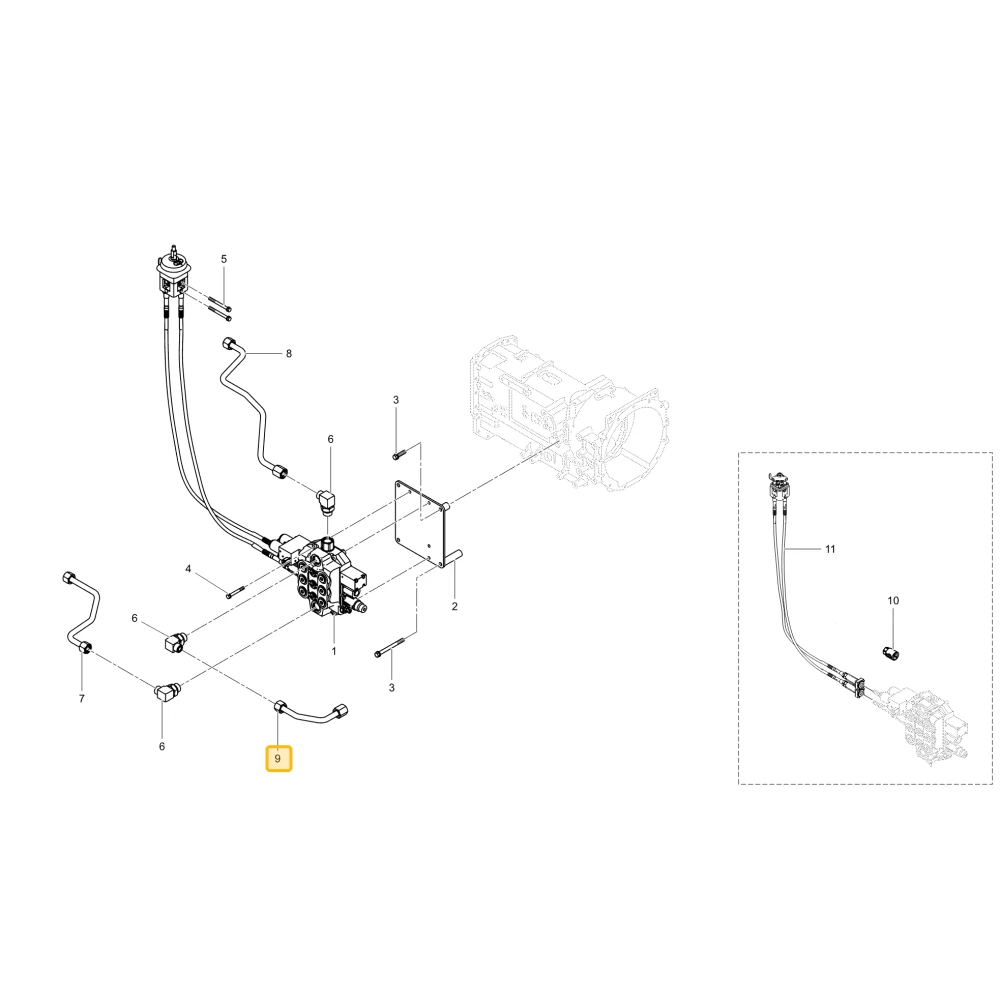 Rurka hydrauliczna Jt KIOTI TG34-0002A