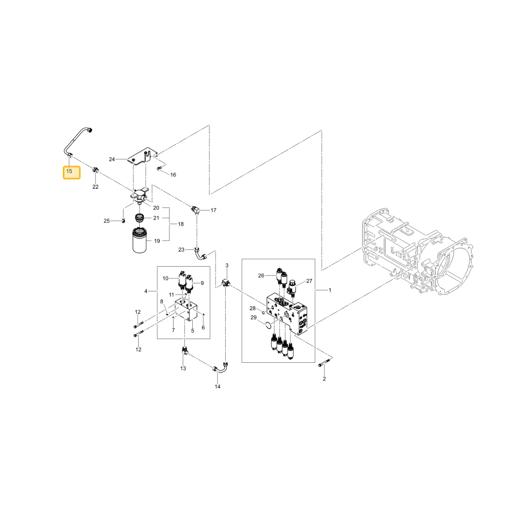 Rura hydrauliczna S KIOTI TG34-0134A
