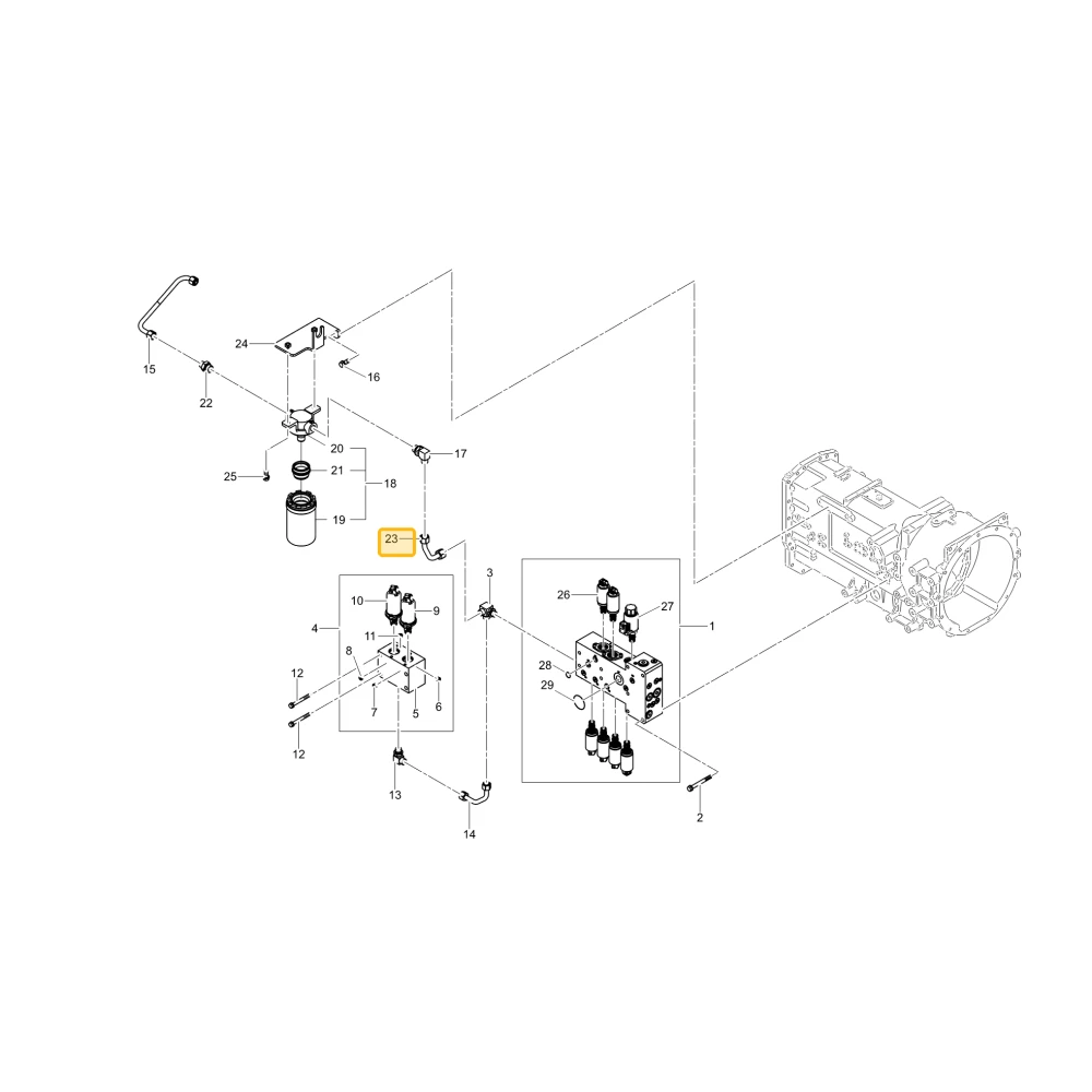 Rura hydrauliczna S2 KIOTI TG34-0136A
