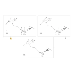 Trzecia sekcja hydrauliczna podwójnego działania (detent/floating) seria HX KIOTI TG34-F0006B