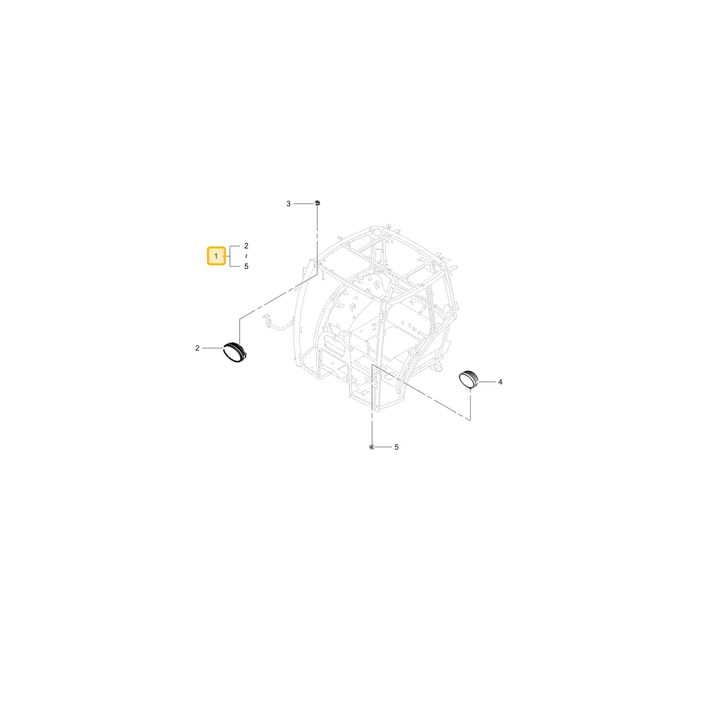Przednie lampy robocze LED(6szt.) KIOTI TG35-A0002B