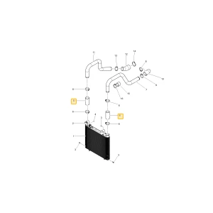 Wąż intercoolera 3 KIOTI TG36-0063B