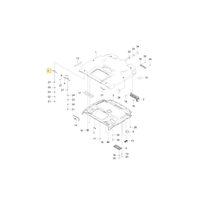 Wspornik prawej lampy roboczej KIOTI TG36-0668A