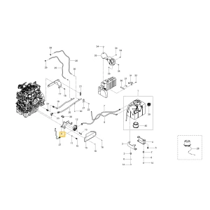 Wspornik zaworu zbiornika mocznika KIOTI TG36-0674A