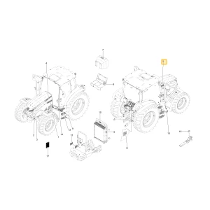 Naklejka prawej marki KIOTI TG36-1156A