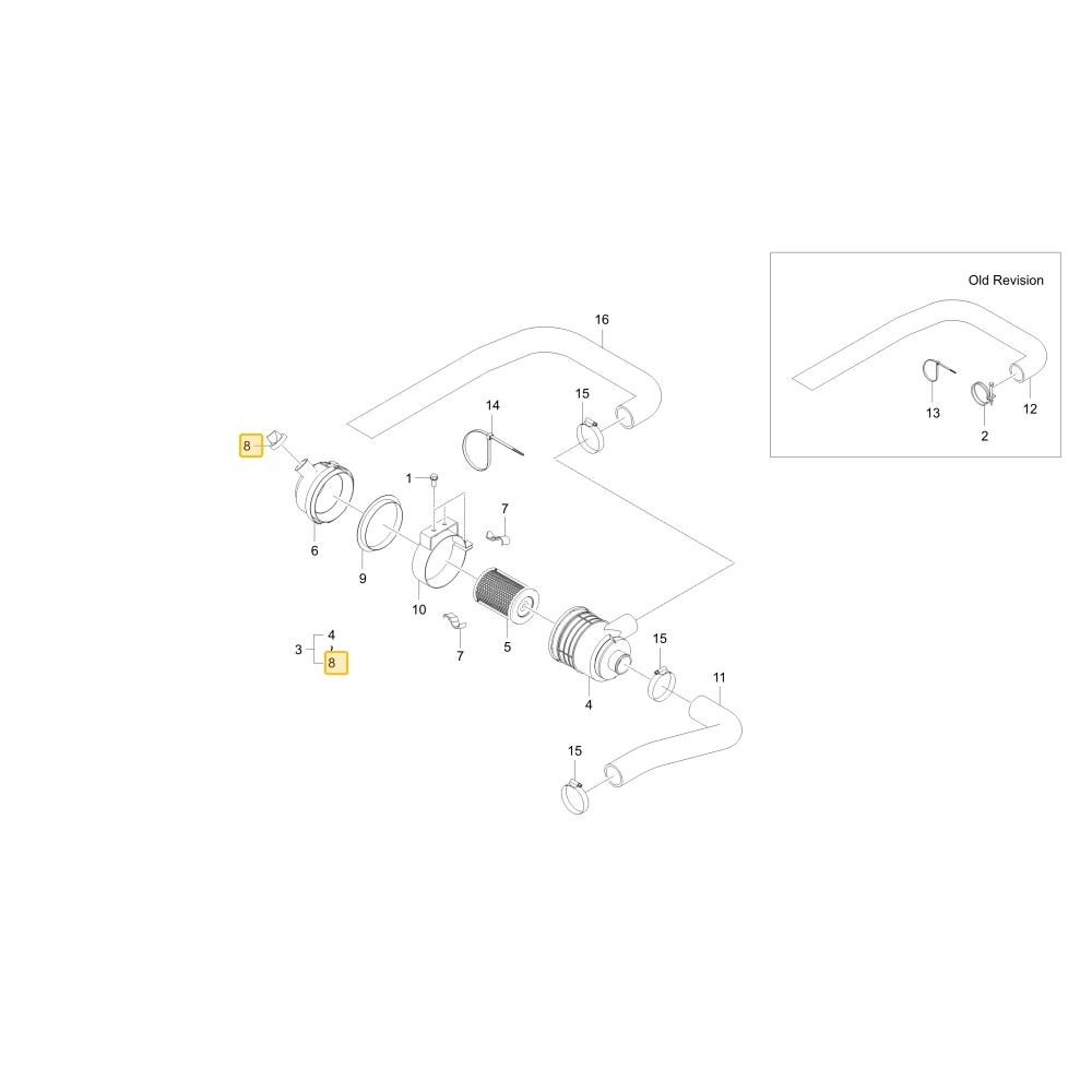 Korek zaworu filtra powietrza powietrza VACUATE, KIOTI U3210-73151