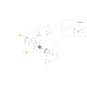 Korek zaworu filtra powietrza powietrza VACUATE, KIOTI U3210-73151