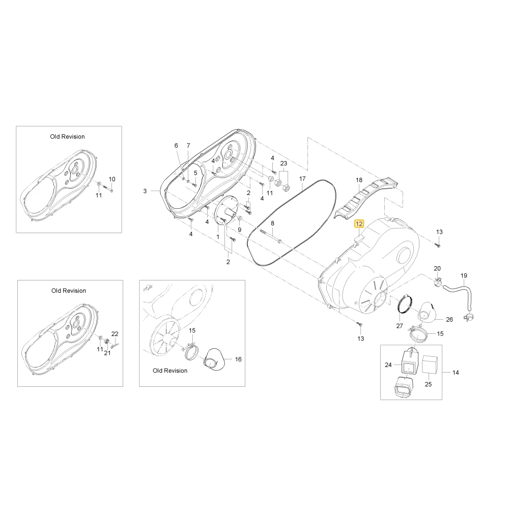 Pokrywa CVT Ext KIOTI U3214-29304