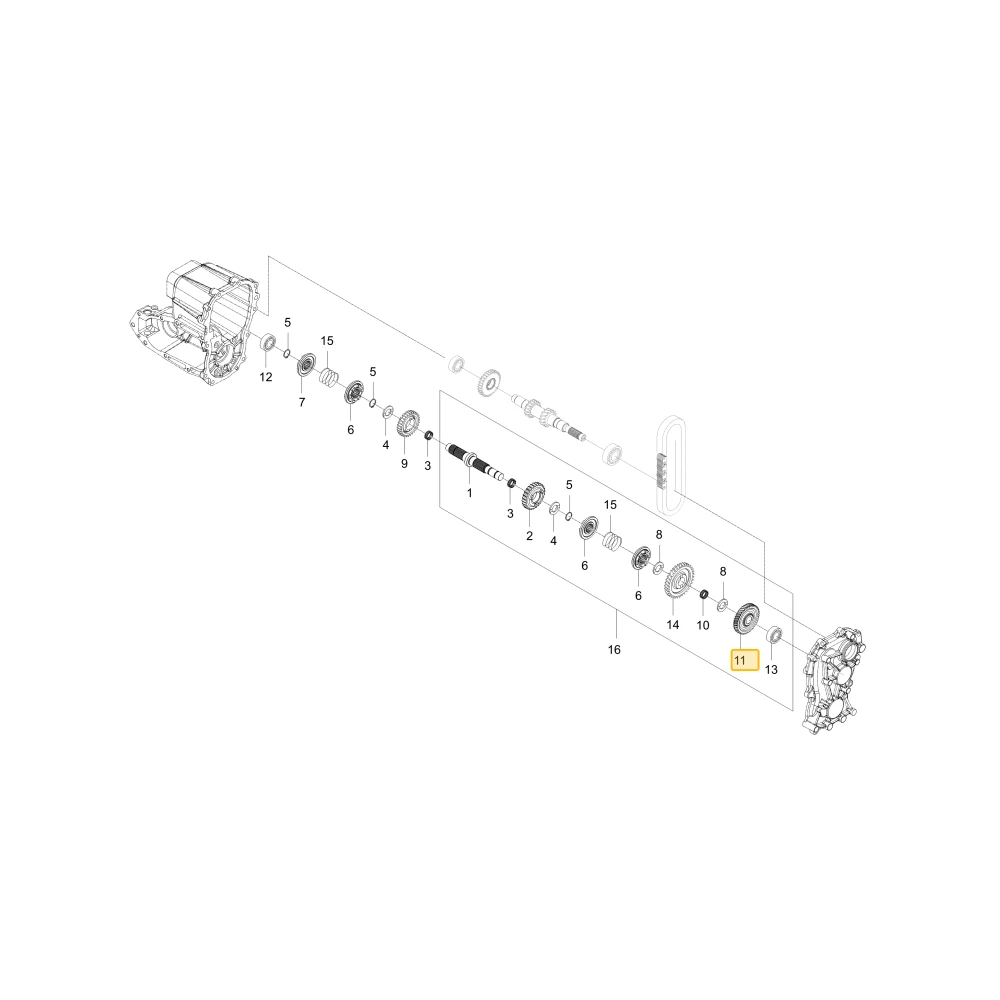 Koło zębate 46 KIOTI U3215-12271