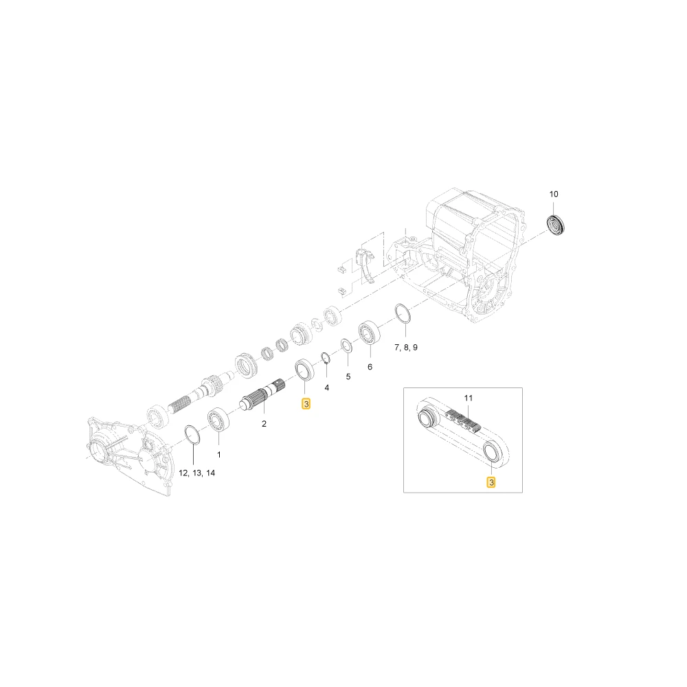 Koło łańcuchowe napędowe 22T KIOTI U3215-12521