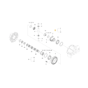 Obudowa przednego koła zębatego mechanizmu różnicowego KIOTI U3215-16303