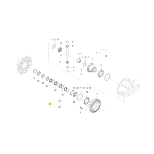 Sprzęgło przednego mechanizmu różnicowego Lsd KIOTI U3215-16501
