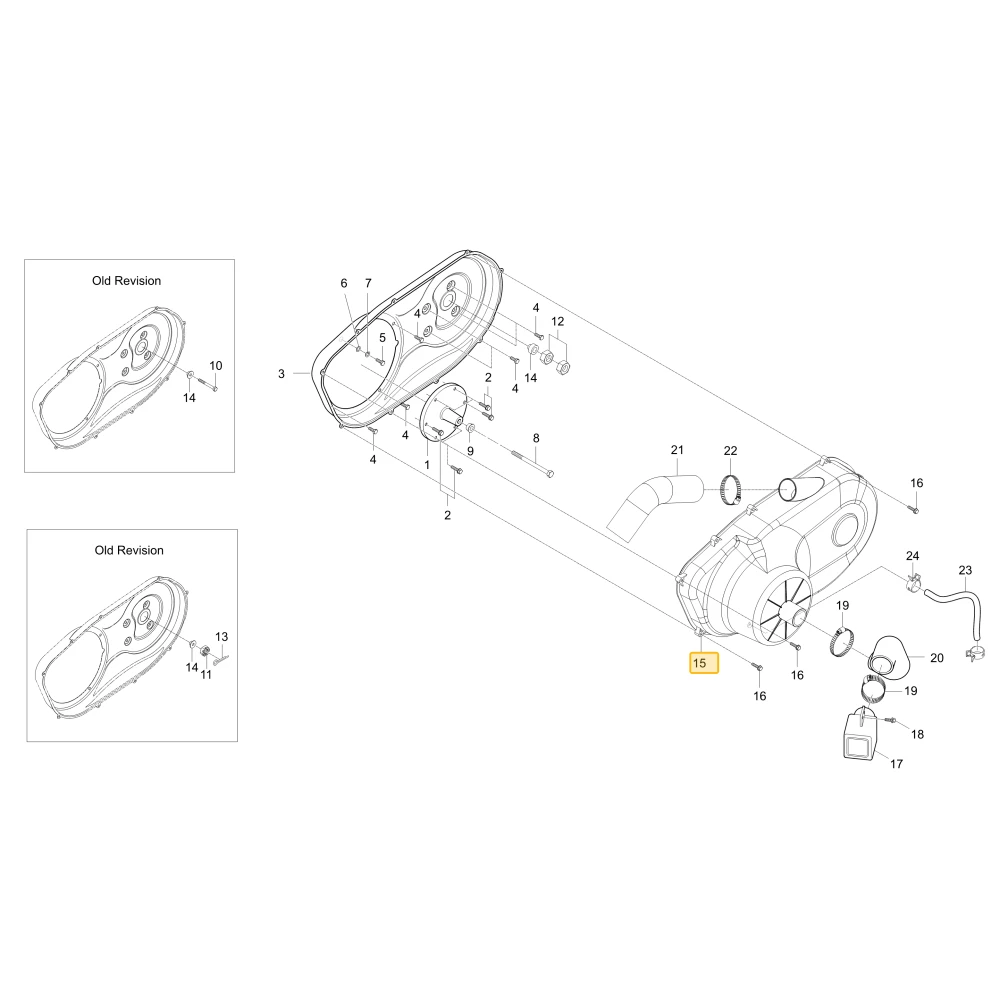 Pokrywa sprzęgła Ext KIOTI U3215-29304