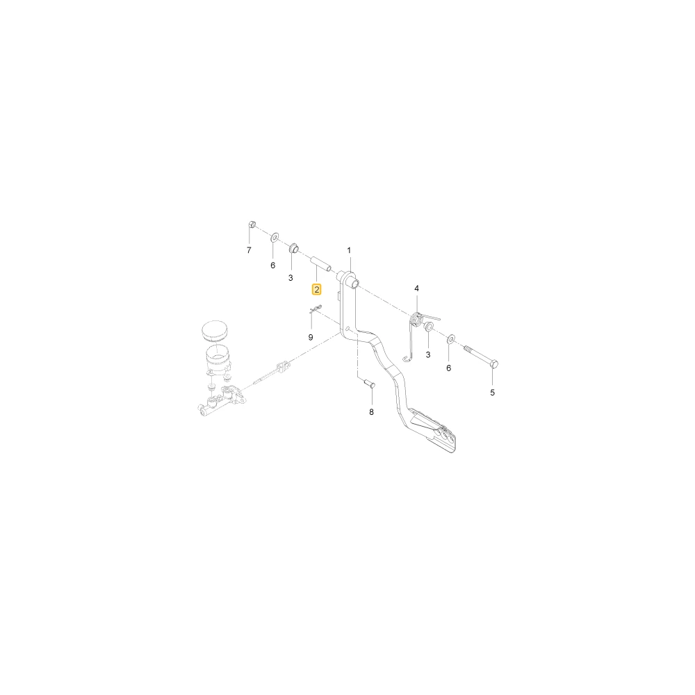 Rurka hamulca KIOTI U3215-47121