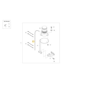 WIĄZKA PRZEWODÓW PODŁĄCZENIA LAMPY (ZESPÓŁ) KIOTI U3215-69611