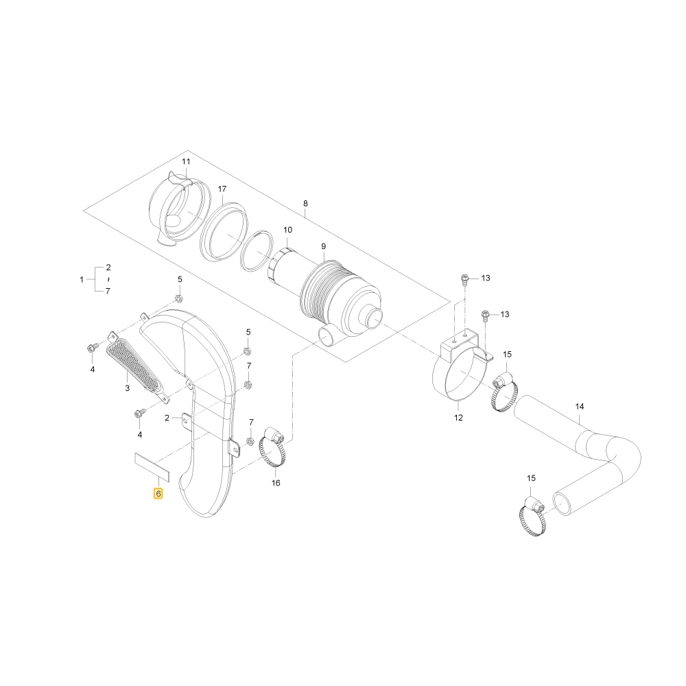 Guma pyłoszczelna DUCT,FRAME KIOTI U3215-72781