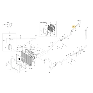 Złącze węża węża chłodzenia KIOTI U3215-78202
