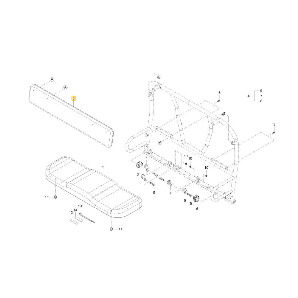 Fotel tylny KIOTI U3215-84002