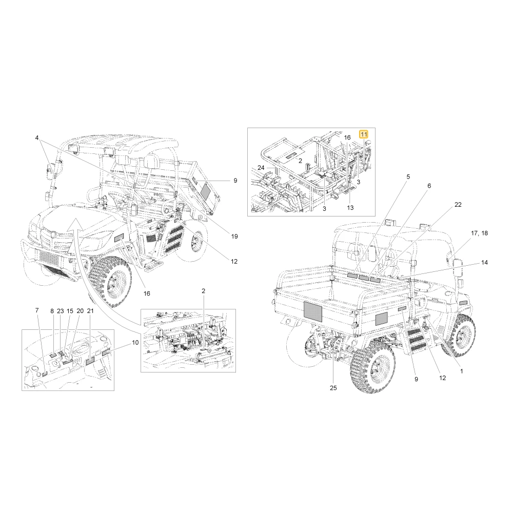 ETYKIETA OSTRZEGAWCZA, TYLNY ZACZEP KIOTI U3215-85631