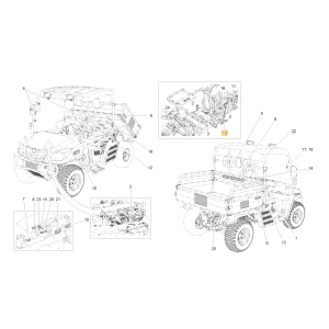 ETYKIETA OSTRZEGAWCZA - PRZEWÓD AKUMULATORA KIOTI U3215-85701