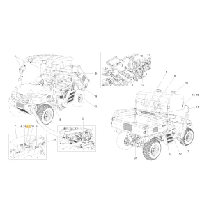 Naklejka mechanizmu różnicowego osłony ostrzegawcza KIOTI U3215-85721