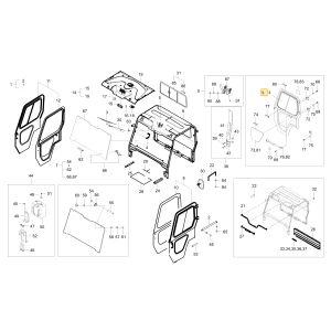 Lewa klapa Chassis KIOTI U3230-13281