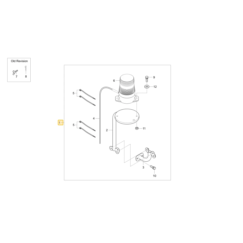 Lampa ostrzegawcza KIOTI U3230-63601