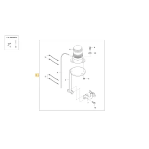 Lampa ostrzegawcza KIOTI U3230-63601