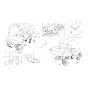 Naklejka osłony bezpieczeństwa KIOTI U3230-85081