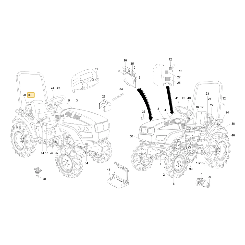 Naklejka ostrzegawcza Fueling KIOTI U3230-85611