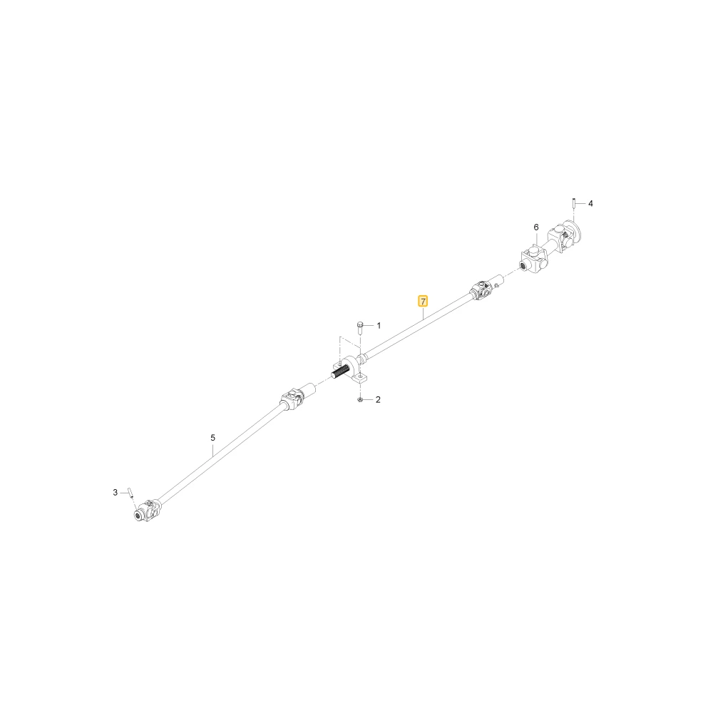 Wał napędowy 4WD KIOTI U3350-19001