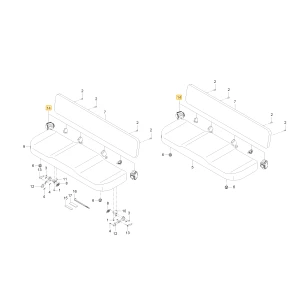 Pasek fotela 3PT KIOTI U3350-83701