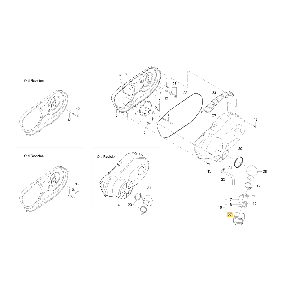 Prowadnica gumowa dolotowa KIOTI U3400-21511