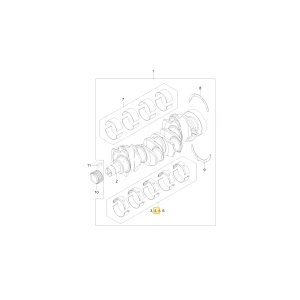 MAINBEARINGKIT,U/S(-0.25MM) KIOTI U5MB0033A