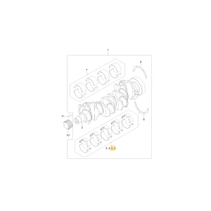 MAINBEARINGKIT,U/S(-0.50MM) KIOTI U5MB0033B