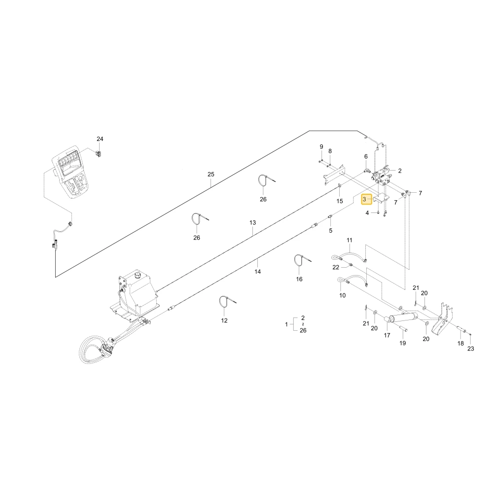 Wspornik DUMP KIOTI UD25-0049A