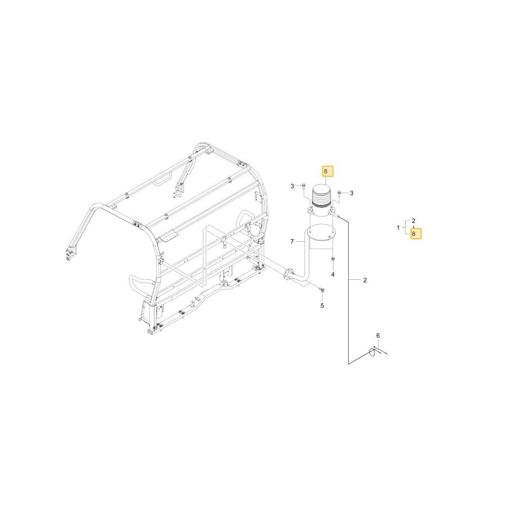 Lampa ostrzegawcza KIOTI UD26-0078A