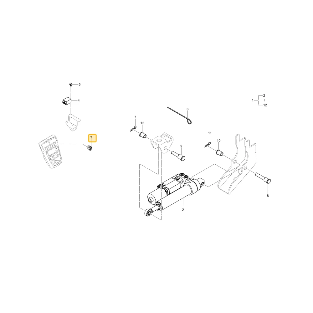 Przełącznik elektryczny DUMP UD210 KIOTI UD26-0137A