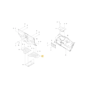 Lewy panel podłogi CVT KIOTI UD27-4009A