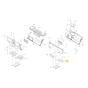 Tylny lewy panel CVT Flr KIOTI UD27-4319A