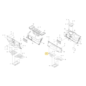Tylny prawy panel CVT Flr KIOTI UD27-4320A