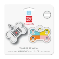 Adresówka WAUDOG Smart ID «Buldog francuski» rozm. M