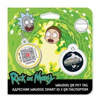 Adresówka WAUDOG Smart ID «Rick and Morty 1» rozm. S
