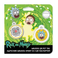 Adresówka WAUDOG Smart ID «Rick and Morty 3» rozm. S