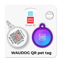Adresówka WAUDOG Smart ID «Fioletowy gradient» rozm. S