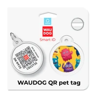 Adresówka WAUDOG Smart ID «Futrzane potwory» rozm. S