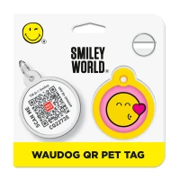 Adresówka WAUDOG Smart ID «Buźka na różowo» rozm. L