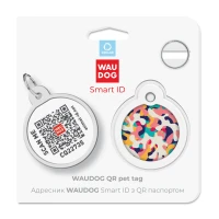 Adresówka WAUDOG Smart ID «Wielokolorowe camo» rozm. L