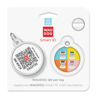 Adresówka WAUDOG Smart ID «Buldog francuski» rozm. L