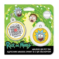 Adresówka WAUDOG Smart ID «Rick and Morty 3» rozm. L